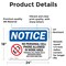 Signmission Cell Phone Use In Designated Area Only, 24 in W x Rectangle, Vinyl Decal OS-2PACK-NS-D-1824-L-15316 - alternate 4